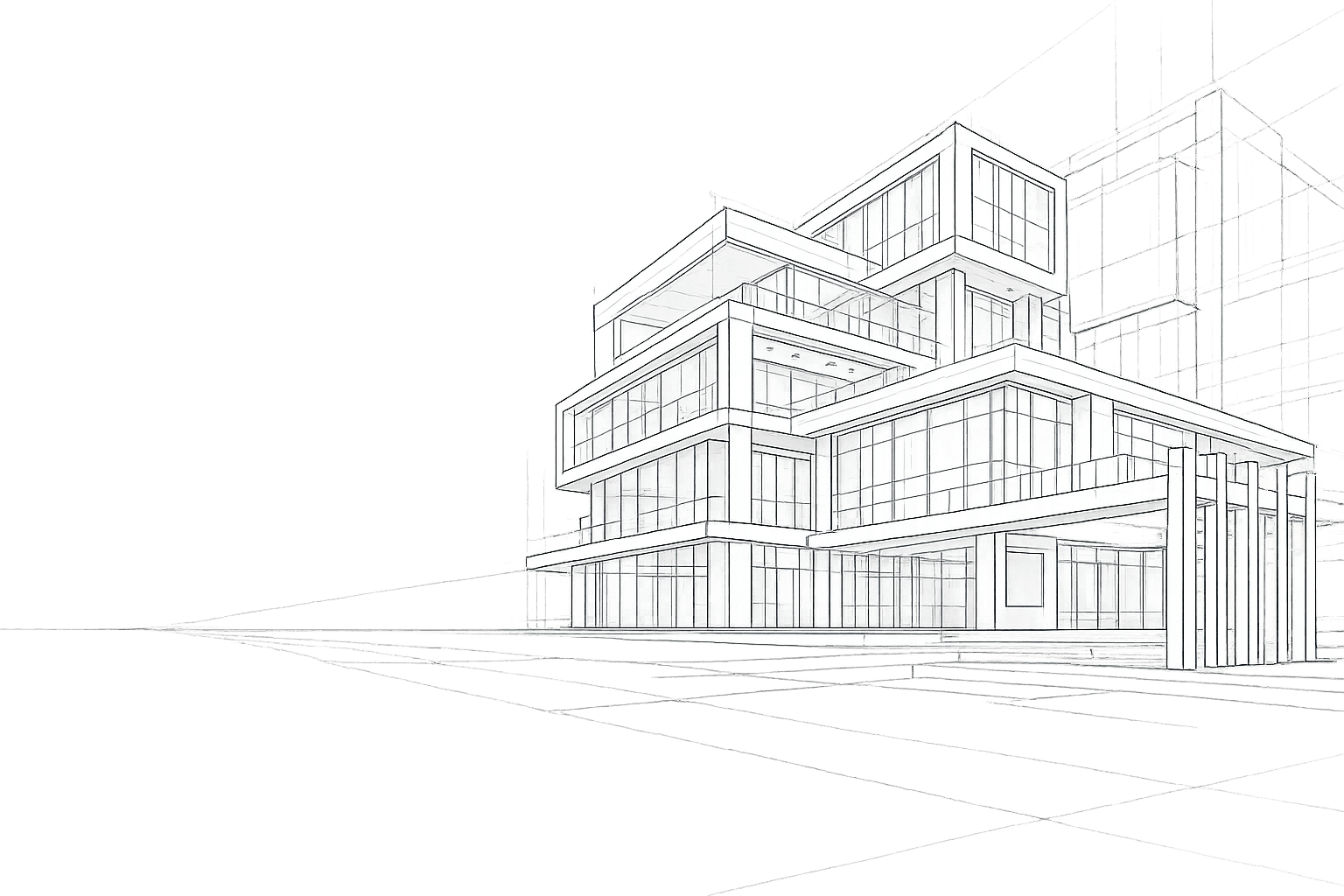 Architecture White Render